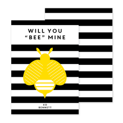 Bee Valentine Exchange Cards